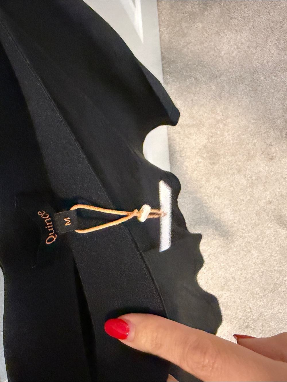 Quince Black Satin Mini Skirt - Picture 2 of 2